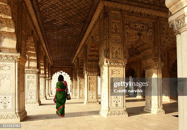 interno del forte rosso, delhi, india - delhi foto e immagini stock