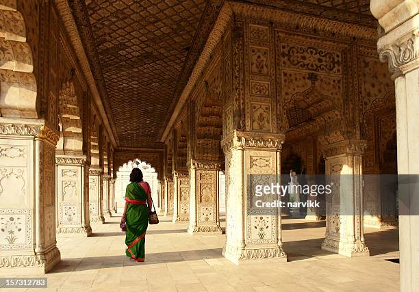 interior of red fort, delhi, india - delhi india stock pictures, royalty-free photos & images