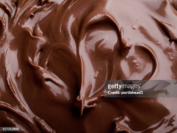 chocolate heart - chocolate swirl from above stock pictures, royalty-free photos & images