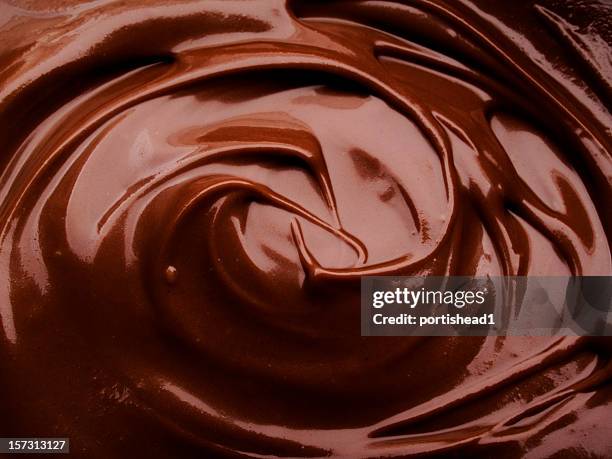 - schokolade - chocolate swirls stock-fotos und bilder