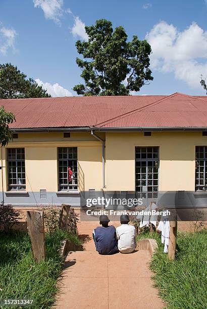 two african boys side by side - laundry africa stock pictures, royalty-free photos & images