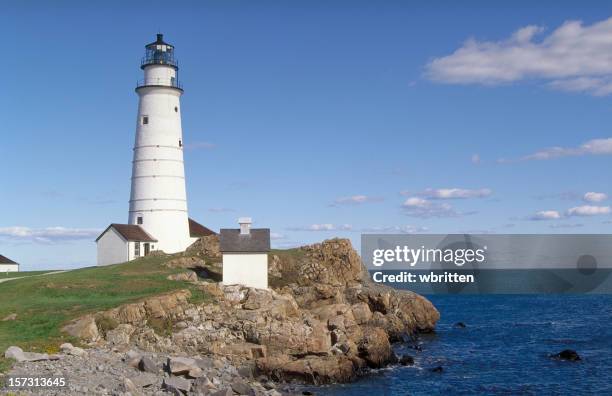 boston lighthouse - boston massachusetts stock pictures, royalty-free photos & images