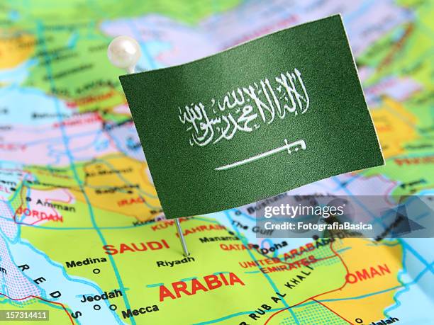saudi-arabien - saudi arabia flag stock-fotos und bilder