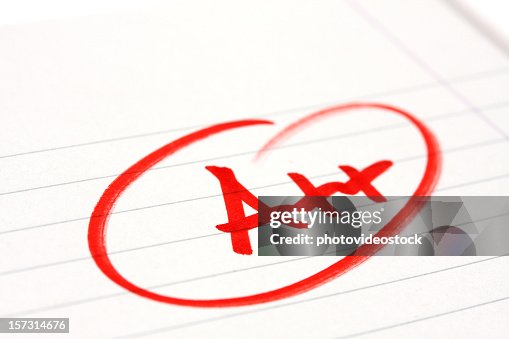 Note Very Good Very Good Mark High-Res Stock Photo - Getty Images