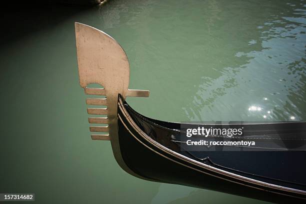 gondola, venice - graffiti tag and smudges on the walls of venice stockfoto's en -beelden