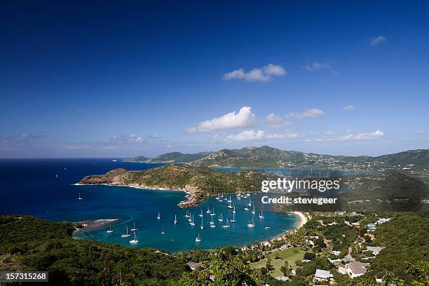 paisagem de antígua - falmouth england - fotografias e filmes do acervo