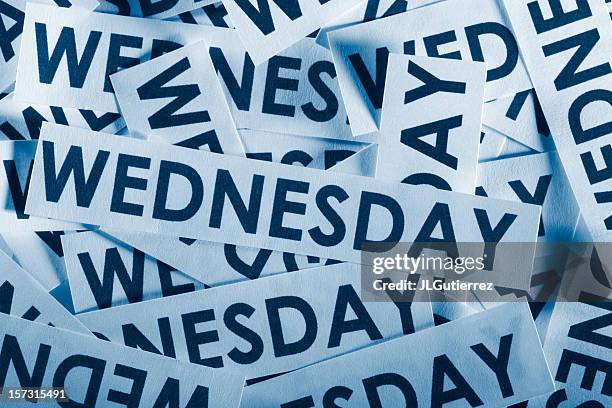 wednesday - woensdag stockfoto's en -beelden
