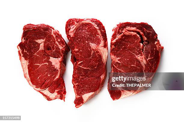 three amigos - rib eye steak stock pictures, royalty-free photos & images