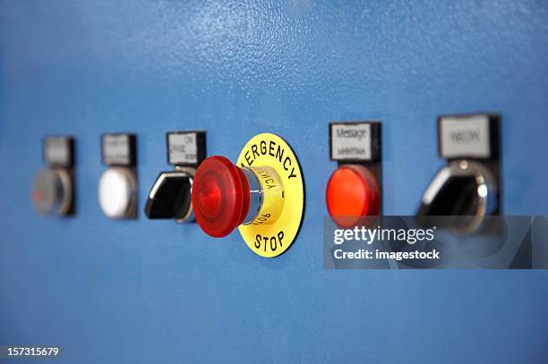 control panel - panic button stock-fotos und bilder