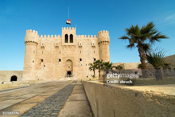 fortress kait-bay - alexandria egypt stock pictures, royalty-free photos & images
