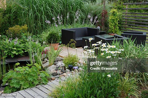 garden lounge - giardino pubblico giardino foto e immagini stock