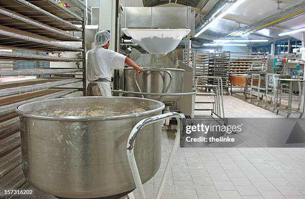 in a bakery - electric mixer stock pictures, royalty-free photos & images