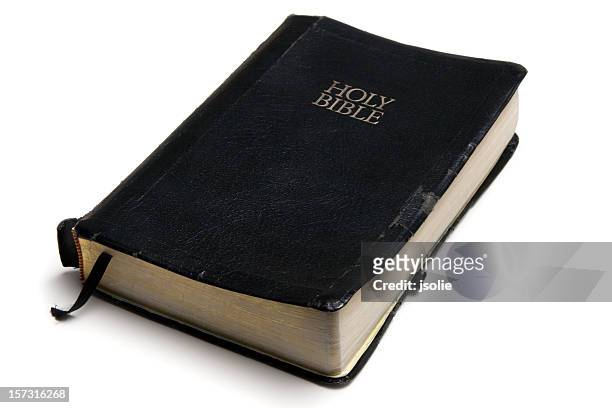 black covered bible - bible stock pictures, royalty-free photos & images