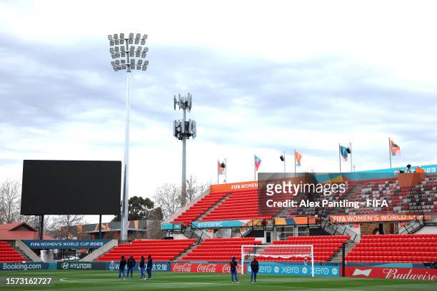 General view during a familiarisation at Hindmarsh Stadium on July 27, 2023 in Adelaide, Australia.