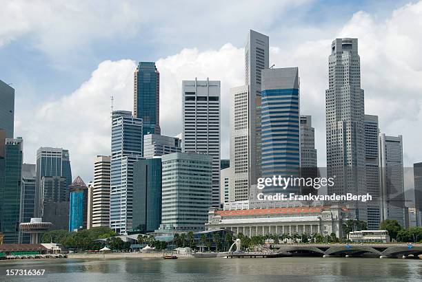 singapore - merlion statue stock pictures, royalty-free photos & images