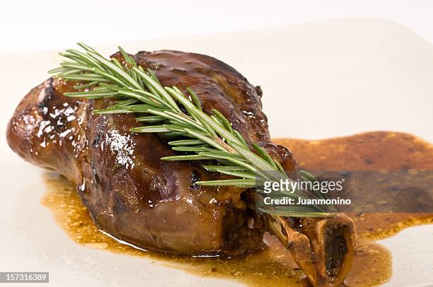 lamb shank - roast lamb stock pictures, royalty-free photos & images