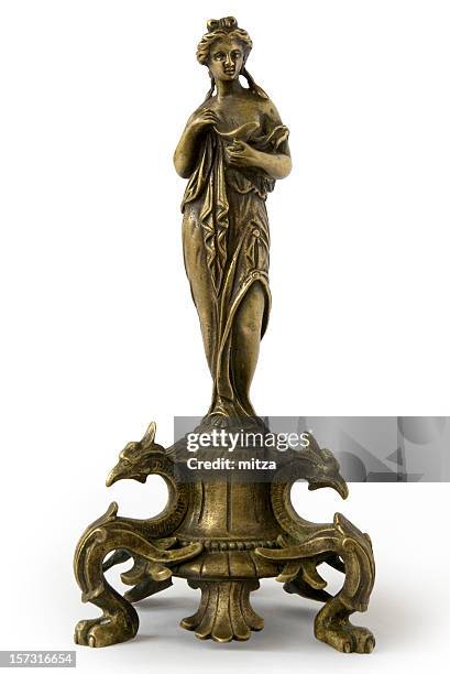 antiques:  aphrodite statuette - venus figurine stock pictures, royalty-free photos & images