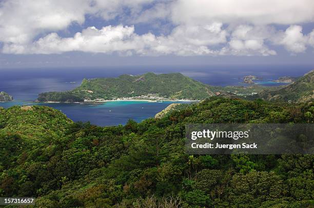 futami port - ogasawara - chichijima stock pictures, royalty-free photos & images