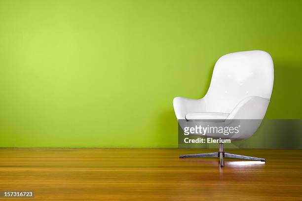 designer egg chair background - egg chair stockfoto's en -beelden