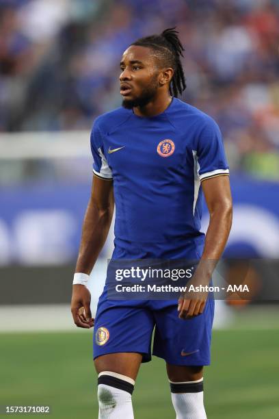 Christopher Nkunku of Chelsea during the pre-season friendly match between Chelsea FC and Borussia Dortmund at Soldier Field on August 2, 2023 in...