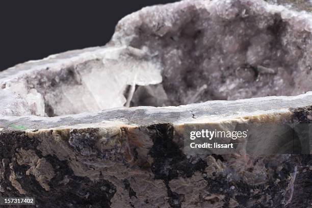 steine und mineralien géode - geode stock-fotos und bilder