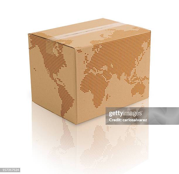Cardboard Box Map 115 Carton Map Stock Photos, High-Res Pictures, and Images - Getty Images