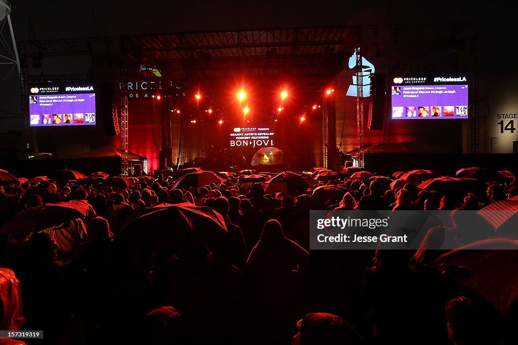 MasterCard Priceless Los Angeles Presents GRAMMY Artists Revealed Featuring Bon Jovi