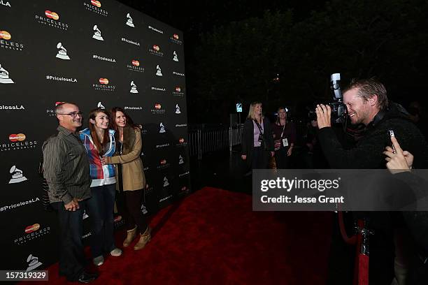 General view of atmosphere during the MasterCard Priceless Los Angeles Presents GRAMMY Artists Revealed Featuring Bon Jovi at Paramount Studios on...