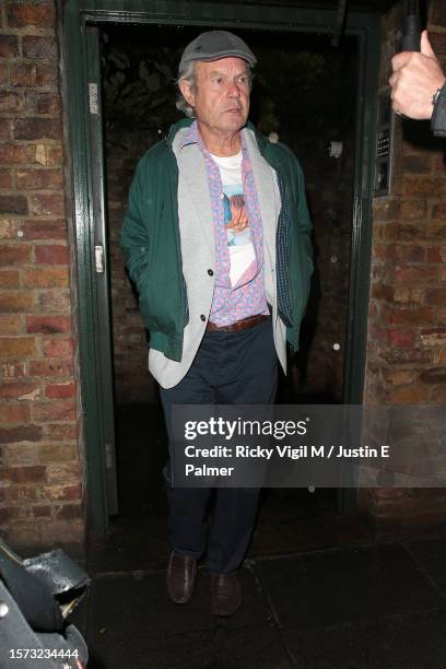 Chris Jagger seen attending Mick Jagger's 80th birthday party at his house on July 26, 2023 in London, England.