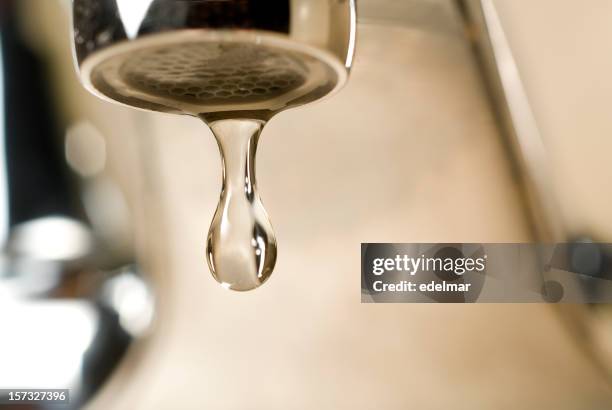 drip goes the faucet - tap water stock pictures, royalty-free photos & images