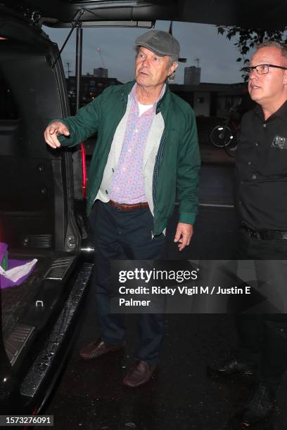 Chris Jagger seen attending Mick Jagger's 80th birthday party at his house on July 26, 2023 in London, England.