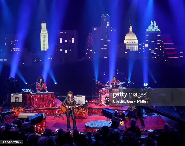 Jenny Lewis performs during an "Austin City Limits" taping at ACL Live on July 26, 2023 in Austin, Texas.