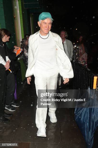 Baz Luhrmann is seen attending Mick Jagger's 80th birthday party at Embargo Republica nightclub in Chelsea on July 26, 2023 in London, England.