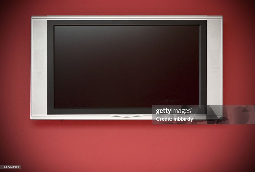 HD TV LCD (with screen and clipping path)