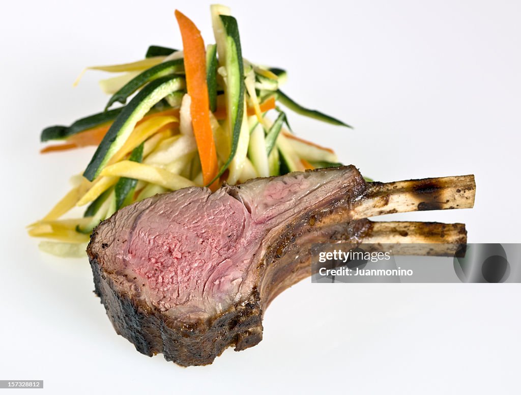 Lamb Chops and Vegetables