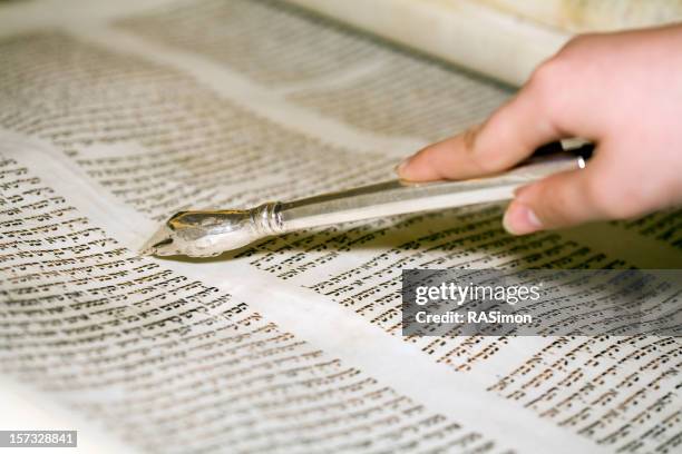 reading the torah - pointer stick stock pictures, royalty-free photos & images