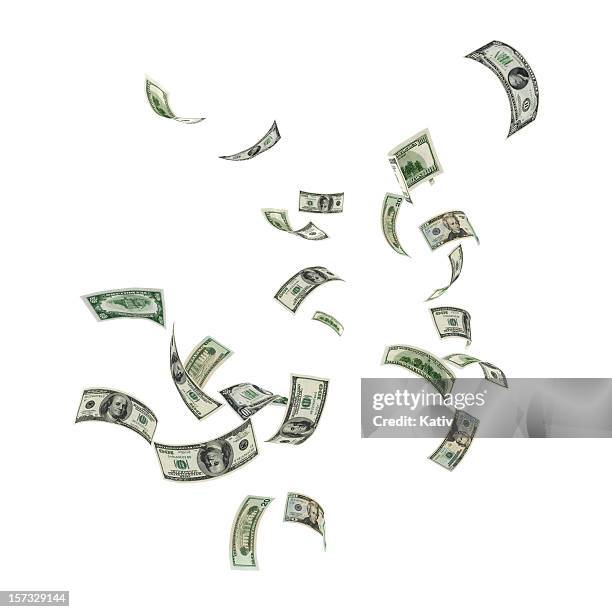 money falling - dollar bills stock pictures, royalty-free photos & images