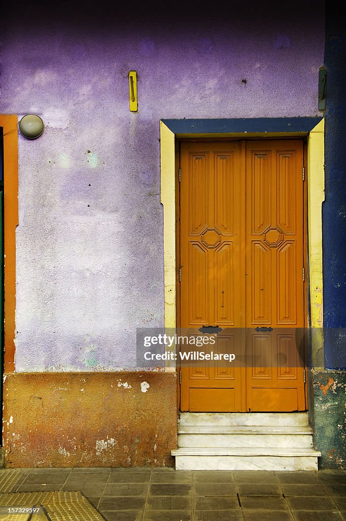 Entance door in the Caminito, La Boca