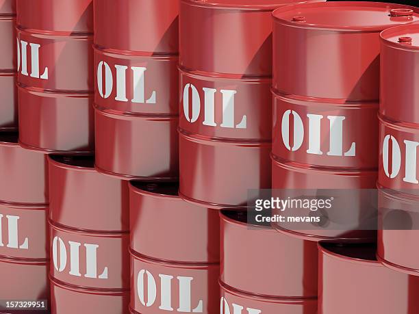 barili di petrolio - barrel foto e immagini stock