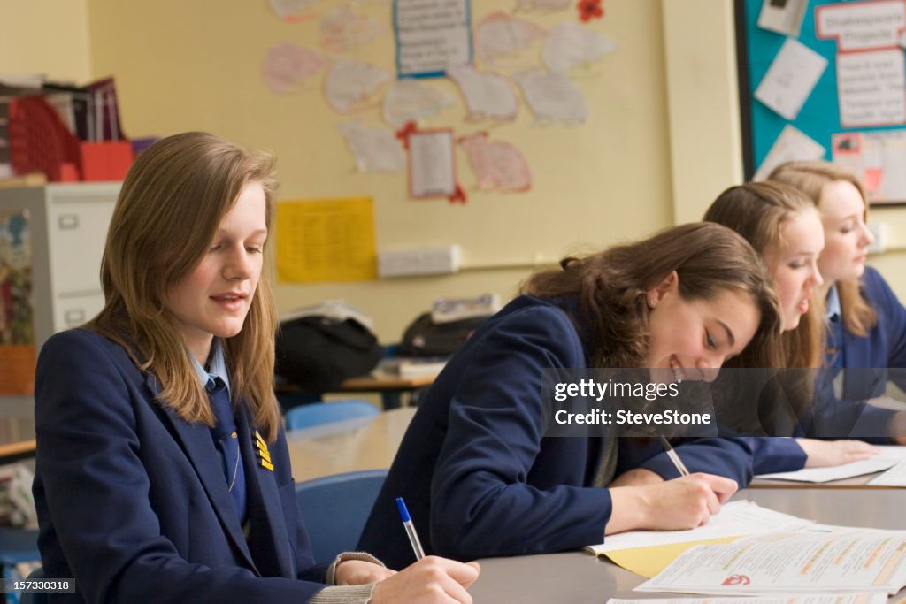 Classroom Girls High-Res Stock Photo - Getty Images