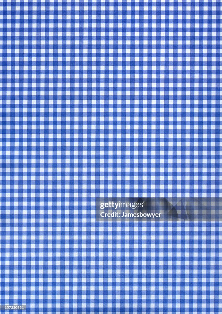 Blue & white checkered pattern