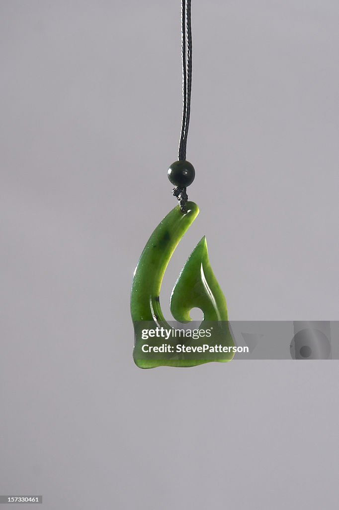 Traditional Green stone Fish hook