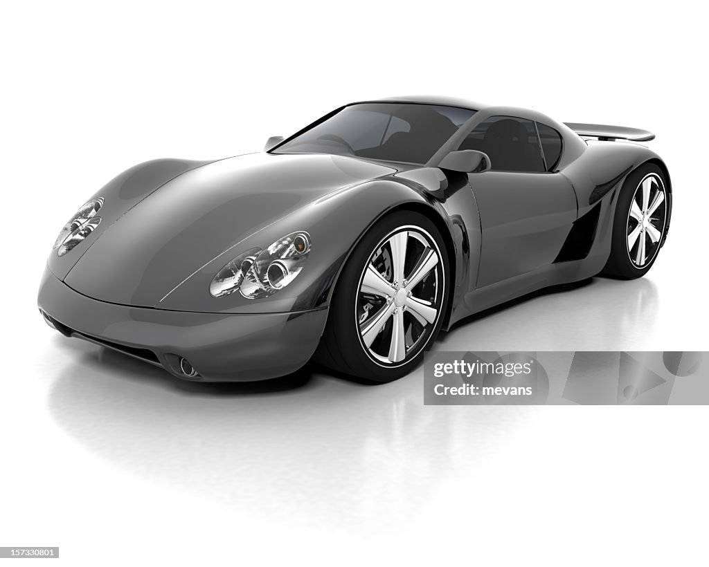 Preto Carro Desportivo