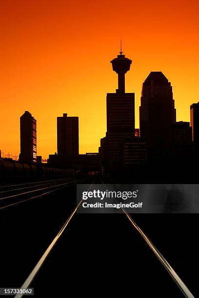 Calgary Fall Sunset Calgary Skyline Sunset Photos and Premium High Res Pictures - Getty Images