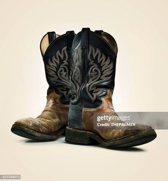 cowboy boots - cowboy boot stock pictures, royalty-free photos & images