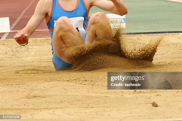 long jump - long jump stock pictures, royalty-free photos & images