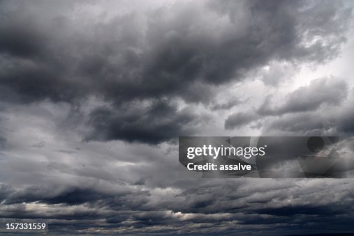 Overcast Rays Overcast Sky With Rain Clouds High-Res Stock Photo - Getty Images