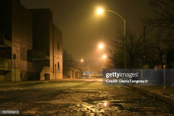 nighttime mist - horror scene stock pictures, royalty-free photos & images