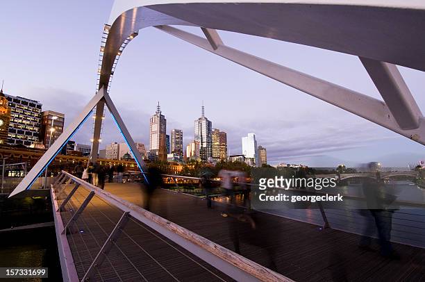 melbourne night - melbourne australia stock pictures, royalty-free photos & images