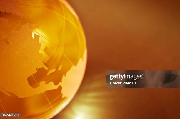 globe series - gold globe stock pictures, royalty-free photos & images